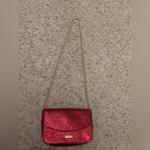 Jimmy Choo Parfums Red Glitter Shoulder Bag